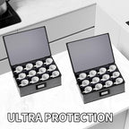 2-Pack Cup Storage Box with Dividers, Hard Shell Mug Organizer with Lid - Image 5
