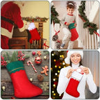 Zubebe 36 Pcs Christmas Stockings Bulk 15 Inch Felt, Red Green White - Image 5