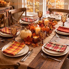 Mixweer 24 Pack Fall Thanksgiving Cloth Napkins Bulk, 15 x 15 Inch - Image 4