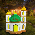 Eid Gift Inflatable Masjid Decoration with LED Lights - Indoor/Outdoor Electric Blow-Up Yard Décor, 40" Tall (Masjid Model) by eMart4u