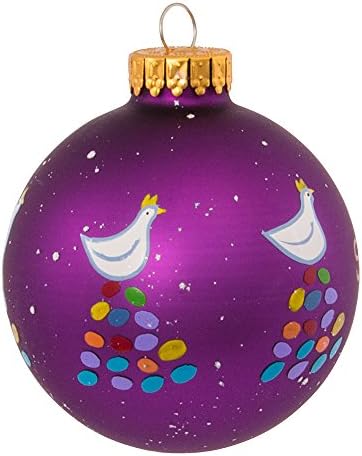 Kurt Adler Twelve Days of Christmas Ball Ornament, 65mm, Set of 12 - Image 5