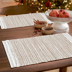 Hausattire Jute Woven Placemats, Natural, 13x19 in, 4-Pack - Image 4