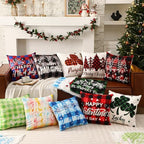 Mindsoft 20 Pcs Holiday Pillow Covers 18 x 18 Easter Pillow Cover Spring Summer 250th Anniversary Pillowcase Decorative Seasonal Cushion Case for Farmhouse Home Sofa(Color Stripes) - Image 4