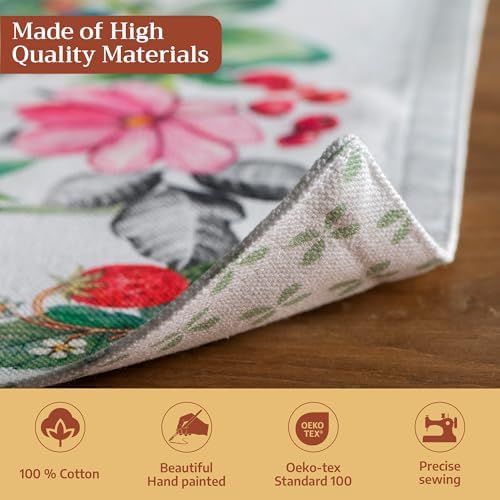 Maison d' Hermine Placemats Set of 4 Reusable 100% Cotton (13"x19") - Image 3