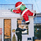 6FT Christmas Inflatables Outdoor Decorations Joy Hanging Santa Claus Gift Bag, Bright LED Lights Blow Up Giant Christmas Decor for Indoor Yard Outside Party Lawn Wall Porch Holiday - Image 2