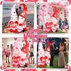 6FT Valentine’s Day Inflatable Outdoor Decorations Romantic Couple Gnomes with Heart “Love” & “Kiss” LED Lights Blow Up Lawn Ornament Wedding Anniversary Engagement Party Decor for Yard Garden Indoor - Image 7