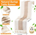 Boho Table Runner and Placemats Set, 8 Sets, Brown, 12x108 - Image 3