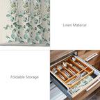 Cotton and Linen Eucalyptus Leaf Placemats Set of 6 Linen Place Mats Washable Table Mats Indoor/Outdoor Placemats for Dinging Table, 13 x 19 Inches - Image 6
