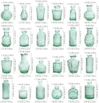 Aqua Green Glass Bud Vases Set of 24, Vintage Small Vases for Flowers Centerpieces, Table Decoration, Baby Shower, Decorative Mini Flower Vase Bulk for Holiday, Party, Bridal Shower, Home - Image 7