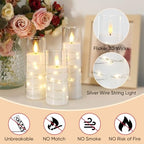 Raycare 7 Pack Flameless Battery Operated Pillar Candles with Remote Timer - Image 5