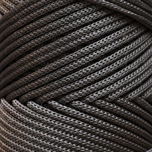 Makromecity, 2 Skeins of Polyester Macrame Cord 3mm x 131 Yards (394 feet) 3mm Polypropylene Anthracite Macrame Cord Crochet Macrame Bag Cord Crafts for Wall Hangings, Bags, Underplate, Rug… - Image 2