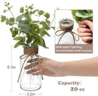 12 Pack Glass Flower Vases with Rope,Mason Jars for Centerpieces - Image 2