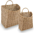 84ECO Set of 2 Seagrass Hanging Baskets by 84ECO