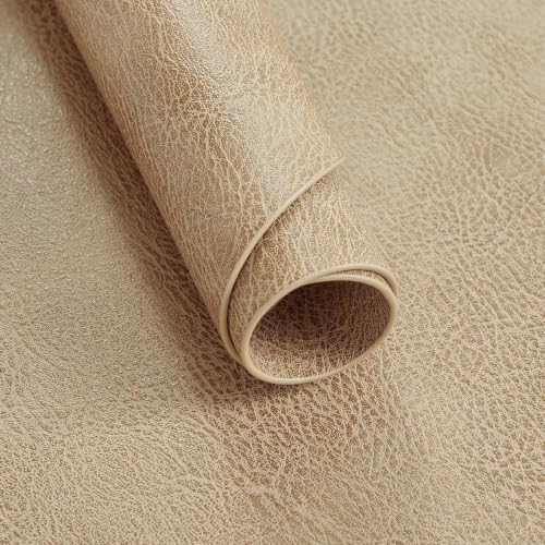 MOSAYT Vinyl Faux Leather Oval Placemats, Set of 8, Apricot - Image 6