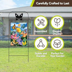 Briarwood Lane Everyday Wrought Iron Butterfly Garden Flag Arbor 41x15 Garden Flag Decorative Arbor - Image 5