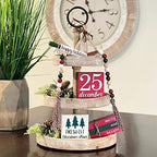 5 Pcs Christmas Themed Tiered Tray Decor Set, Christmas Themed Decor Bundle For Tier Tray, Christmas Tiered Tray Decorations, Seasonal Tier Tray Decor - Image 2