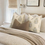 Summer Vintage Floral Print Euro Sham Pillow Covers 24x24 Set of 2 Patterned Accent Decorative Cushion Covers Modern Farmhouse Throw Pillow Covers for Bed Sofa Couch Chair Living Room, Mellow Yellow - Image 5