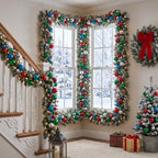 2 Pcs 6 ft Christmas Ball Ornament Garland, Modern - Image 4