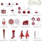 Valery Madelyn 155ct Christmas Ball Ornaments Tree Decorations Set - Image 3