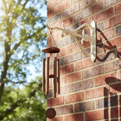 4 Pack Plant Hanger White Outdoor L Cast Iron Decorative Bracket - Image 5