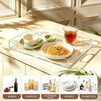 SXNOWS 12"x16" Clear Acrylic Serving Tray-Spill Proof - Image 4