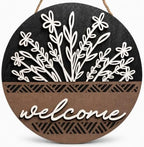 17.7" 3D Welcome Sign for Front Door Wall Hanging Decor for Home by pechpell