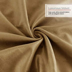 Nestl Throw Pillow Covers, Cozy Velvet Decorative Autumn Pillow Covers 22 x 22 Inches, Soft Solid Couch Pillow Covers for Sofa, Bed and Car, Set of 2 - Mocha Light Brown - Image 5
