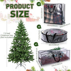 Simgoing 5 Pack Christmas Storage Bags, 9 Ft Christmas Tree Large Bag, 24" Wreath Containers and 25" Garland Packing Tote Moving Bags with Handle Zipper for Artificial Xmas Tree Wreath Garland - Image 2