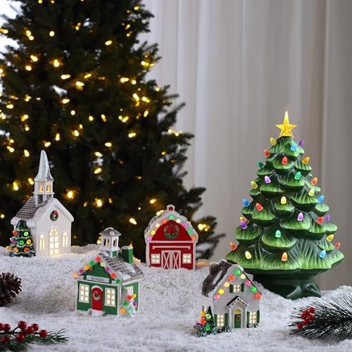 Mr. Christmas Ceramic Village School LED Decoration, 6 Inch - Image 5