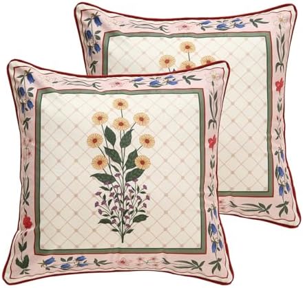 ISAENNE Designer Velvet Throw Pillow Cover,18"x18" Set of 2-Bertina B by Isaennehomedecoration