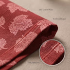Urban Villa Cloth Napkins Cotton 20x20 (Set of 12) Brown Leaf Print - Image 5