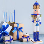 Blosssound 16" Hanukkah Nutcracker Decoration Wooden Jewish Figure, Menorah - Image 4