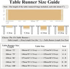 Farmhouse Rustic Faux Linen Dining Table Runner 15 x 79 Inch Blue - Image 6