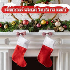 Huwena Metal Christmas Stocking Holders Shiny, Classic, White, 6 Pcs - Image 5
