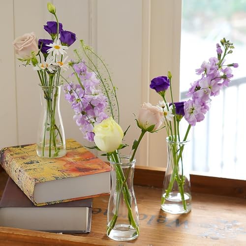 35 PCS Glass Bud Vases for Centerpieces, 5.5" Clear Small Flower Vases - Image 4