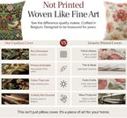 William Morris Strawberry Thief B Black Tapestry Throw Pillow Cover 18 x 18 - Image 4