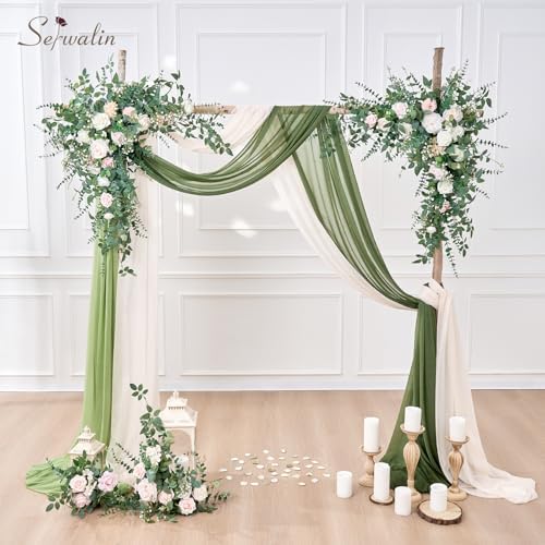 Serwalin 300PCS Mixed Eucalyptus Stems with Baby's Breath Greenery - Image 6