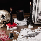 Steel Mill & Co. Ceramic Tapered Candle Holder Set of 2, The Raven - Image 5