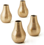 Serene Spaces Living Set of 24 Gold Floral Pear Bud Vase, Stylish Flower Vases for Centerpieces at Weddings, Party Tables, Dining or Coffee Table, Thanksgiving, Fall Decor, 4" Tall & 2.5" Diameter - Image 6