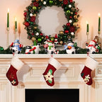 Wonderjune 6 Pcs Christmas Stocking Holders for Mantle, Snowman - Image 2