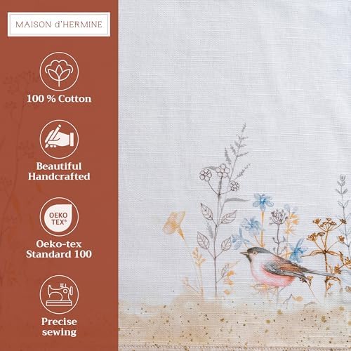 Maison d' Hermine Placemats Set of 4 Reusable 100% Cotton (13"x19") - Image 3