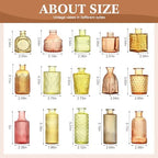 15 Pcs Colored Bud Vases Set, Baby Shower Decorations, Wedding Table Decor - Image 3