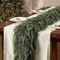 2PCS 12 FT Christmas Cedar Garland, Real Touch Soft Greenery Mantel Decor by SHareconn