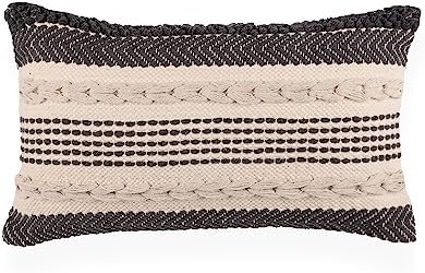 · REDEARTH · Throw Pillow Cover - 12x20, Set of 2 - Precis Descant Gray - Image 3
