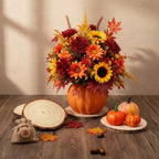 Meanplan 12 Pcs 5.5" DIY Ceramic Pumpkin Vase for Centerpiece Fake White - Image 6