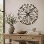 Deco 79 Metal Scroll Home Wall Decor Wall Sculpture, Wall Art 40" x 1" x 40", Bronze - Image 3