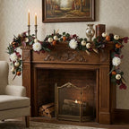 6ft Fall Garland for Mantle, Thanksgiving Autumn Indoor Outdoor Decoration - Image 7