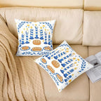 Erosebridal Blue Hanukkah Decorations Throw Pillow Covers 24X24 Set of 2 for Couch Bed Sofa Decor, Festival Holiday Pillow Covers, Menorah Seasonal Star Decorative Cushion Cases - Image 2