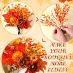 Fall Cornucopia Basket Thanksgiving Table Harvest Fern Cornucopia - Image 6