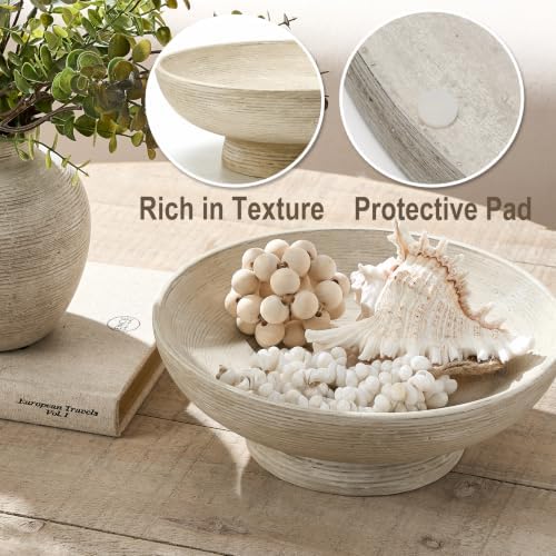 Vanselia Decorative Table Bowl Ceramic Trays Home Room Decor (11" Retro) - Image 4